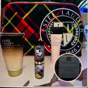 Estee Lauder Set with Plaid Design